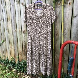 Lizwear floral button down dress
